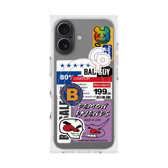 プレミアムスクエアケース with MagSafe［ Demon Friends Sticker .5 ］