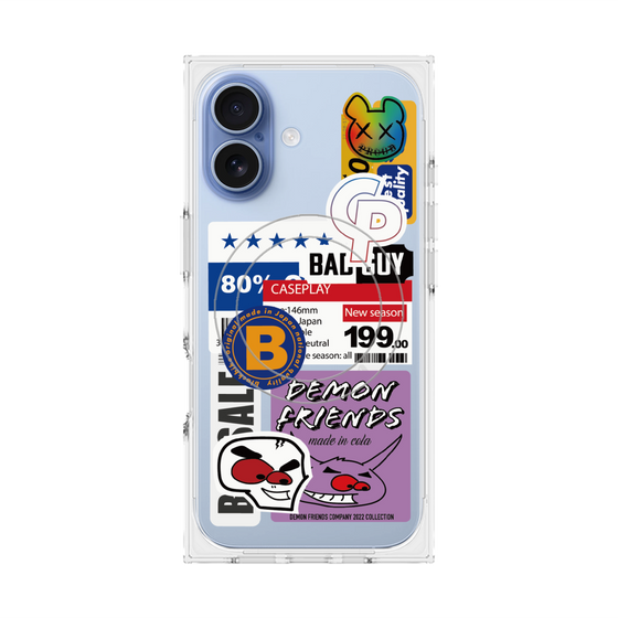 プレミアムスクエアケース with MagSafe［ Demon Friends Sticker .5 ］