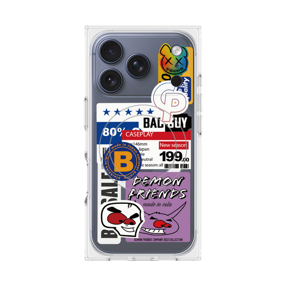 プレミアムスクエアケース with MagSafe［ Demon Friends Sticker .5 ］