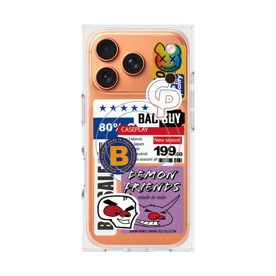 プレミアムスクエアケース with MagSafe［ Demon Friends Sticker .5 ］