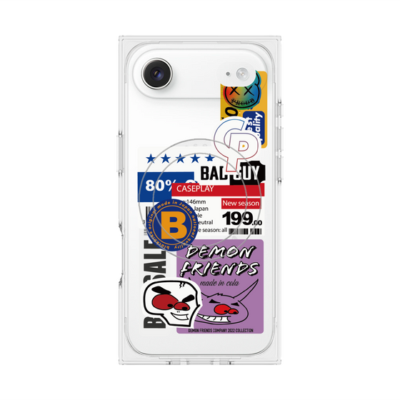 プレミアムスクエアケース with MagSafe［ Demon Friends Sticker .5 ］