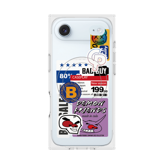 プレミアムスクエアケース with MagSafe［ Demon Friends Sticker .5 ］