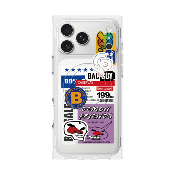 プレミアムスクエアケース with MagSafe［ Demon Friends Sticker .5 ］