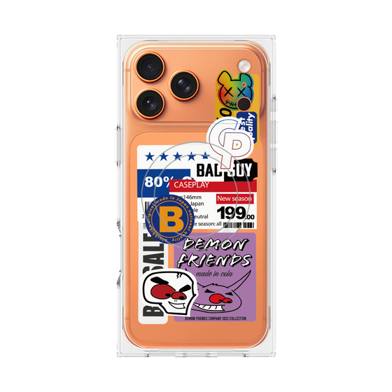 プレミアムスクエアケース with MagSafe［ Demon Friends Sticker .5 ］