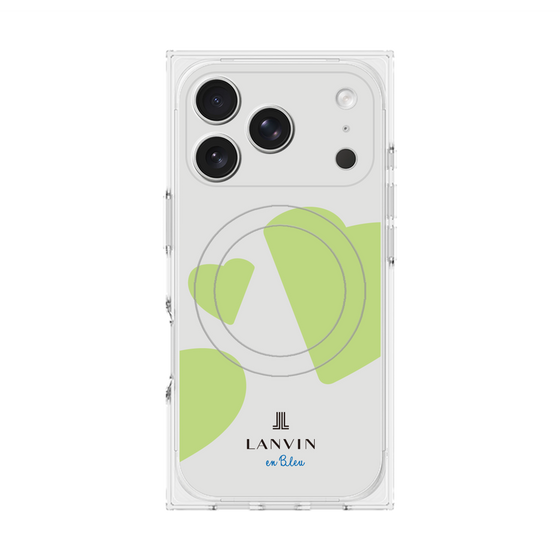 プレミアムスクエアケース with MagSafe［ LANVIN en Bleu Hearts Green - ランバン ハート グリーン ］