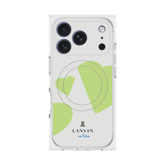 プレミアムスクエアケース with MagSafe［ LANVIN en Bleu Hearts Green - ランバン ハート グリーン ］