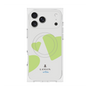 プレミアムスクエアケース with MagSafe［ LANVIN en Bleu Hearts Green - ランバン ハート グリーン ］