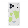 プレミアムスクエアケース with MagSafe［ LANVIN en Bleu Hearts Green - ランバン ハート グリーン ］