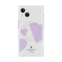 プレミアムスクエアケース with MagSafe［ LANVIN en Bleu Hearts Purple - ランバン ハート パープル ］
