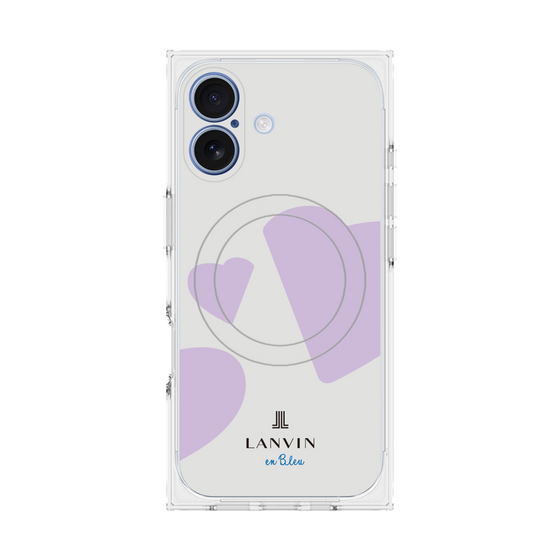 プレミアムスクエアケース with MagSafe［ LANVIN en Bleu Hearts Purple - ランバン ハート パープル ］