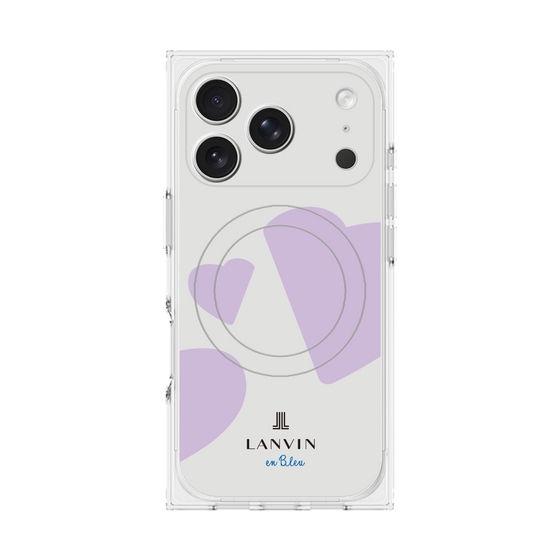 プレミアムスクエアケース with MagSafe［ LANVIN en Bleu Hearts Purple - ランバン ハート パープル ］