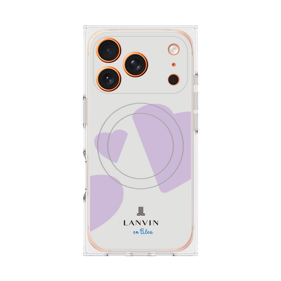 プレミアムスクエアケース with MagSafe［ LANVIN en Bleu Hearts Purple - ランバン ハート パープル ］