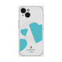 プレミアムスクエアケース with MagSafe［ LANVIN en Bleu Hearts Blue - ランバン ハート ブルー ］
