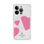 プレミアムスクエアケース with MagSafe［ LANVIN en Bleu Hearts Pink - ランバン ハート ピンク ］