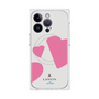 プレミアムスクエアケース with MagSafe［ LANVIN en Bleu Hearts Pink - ランバン ハート ピンク ］