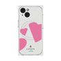 プレミアムスクエアケース with MagSafe［ LANVIN en Bleu Hearts Pink - ランバン ハート ピンク ］