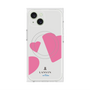 プレミアムスクエアケース with MagSafe［ LANVIN en Bleu Hearts Pink - ランバン ハート ピンク ］