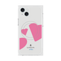 プレミアムスクエアケース with MagSafe［ LANVIN en Bleu Hearts Pink - ランバン ハート ピンク ］
