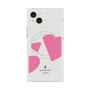 プレミアムスクエアケース with MagSafe［ LANVIN en Bleu Hearts Pink - ランバン ハート ピンク ］