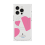 プレミアムスクエアケース with MagSafe［ LANVIN en Bleu Hearts Pink - ランバン ハート ピンク ］