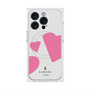 プレミアムスクエアケース with MagSafe［ LANVIN en Bleu Hearts Pink - ランバン ハート ピンク ］