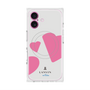 プレミアムスクエアケース with MagSafe［ LANVIN en Bleu Hearts Pink - ランバン ハート ピンク ］