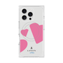 プレミアムスクエアケース with MagSafe［ LANVIN en Bleu Hearts Pink - ランバン ハート ピンク ］
