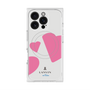 プレミアムスクエアケース with MagSafe［ LANVIN en Bleu Hearts Pink - ランバン ハート ピンク ］