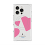 プレミアムスクエアケース with MagSafe［ LANVIN en Bleu Hearts Pink - ランバン ハート ピンク ］
