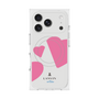 プレミアムスクエアケース with MagSafe［ LANVIN en Bleu Hearts Pink - ランバン ハート ピンク ］