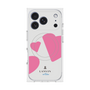プレミアムスクエアケース with MagSafe［ LANVIN en Bleu Hearts Pink - ランバン ハート ピンク ］
