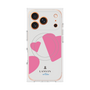 プレミアムスクエアケース with MagSafe［ LANVIN en Bleu Hearts Pink - ランバン ハート ピンク ］