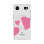プレミアムスクエアケース with MagSafe［ LANVIN en Bleu Hearts Pink - ランバン ハート ピンク ］