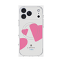 プレミアムスクエアケース with MagSafe［ LANVIN en Bleu Hearts Pink - ランバン ハート ピンク ］