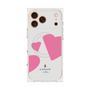 プレミアムスクエアケース with MagSafe［ LANVIN en Bleu Hearts Pink - ランバン ハート ピンク ］