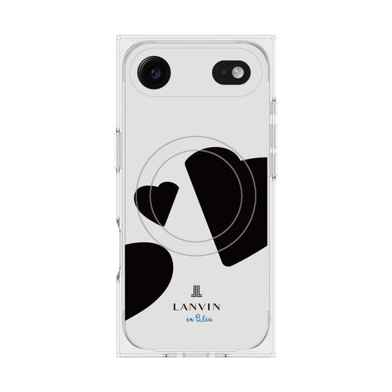プレミアムスクエアケース with MagSafe［ LANVIN en Bleu Hearts Black - ランバン ハート ブラック ］