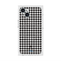 プレミアムスクエアケース with MagSafe［ Houndstooth Pattern Black with LANVIN en Bleu logo- ランバン 千鳥格子柄 ブラック ］