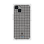 プレミアムスクエアケース with MagSafe［ Houndstooth Pattern Black with LANVIN en Bleu logo- ランバン 千鳥格子柄 ブラック ］