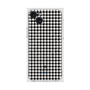 プレミアムスクエアケース with MagSafe［ Houndstooth Pattern Black with LANVIN en Bleu logo- ランバン 千鳥格子柄 ブラック ］