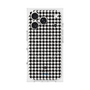 プレミアムスクエアケース with MagSafe［ Houndstooth Pattern Black with LANVIN en Bleu logo- ランバン 千鳥格子柄 ブラック ］