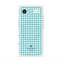 プレミアムスクエアケース with MagSafe［ Houndstooth Pattern Blue with LANVIN en Bleu logo- ランバン 千鳥格子柄 ブルー ］