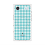 プレミアムスクエアケース with MagSafe［ Houndstooth Pattern Blue with LANVIN en Bleu logo- ランバン 千鳥格子柄 ブルー ］