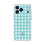 プレミアムスクエアケース with MagSafe［ Houndstooth Pattern Blue with LANVIN en Bleu logo- ランバン 千鳥格子柄 ブルー ］