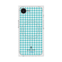 プレミアムスクエアケース with MagSafe［ Houndstooth Pattern Blue with LANVIN en Bleu logo- ランバン 千鳥格子柄 ブルー ］