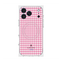 プレミアムスクエアケース with MagSafe［ Houndstooth Pattern Pink with LANVIN en Bleu logo- ランバン 千鳥格子柄 ピンク ］