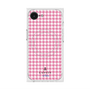 プレミアムスクエアケース with MagSafe［ Houndstooth Pattern Pink with LANVIN en Bleu logo- ランバン 千鳥格子柄 ピンク ］