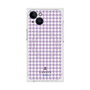 プレミアムスクエアケース with MagSafe［ Houndstooth Pattern Purple -with LANVIN en Bleu logo ランバン 千鳥格子柄 パープル ］