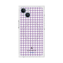 プレミアムスクエアケース with MagSafe［ Houndstooth Pattern Purple -with LANVIN en Bleu logo ランバン 千鳥格子柄 パープル ］