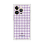 プレミアムスクエアケース with MagSafe［ Houndstooth Pattern Purple -with LANVIN en Bleu logo ランバン 千鳥格子柄 パープル ］