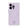 プレミアムスクエアケース with MagSafe［ Houndstooth Pattern Purple -with LANVIN en Bleu logo ランバン 千鳥格子柄 パープル ］
